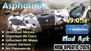 Asphalt 8 | v9.0.1e | Mod Apk | Unlimited Money | Free Shopping | Gameplay