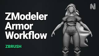 ZBrush ZModeler Workflow: Refining Stylized Knee Armor