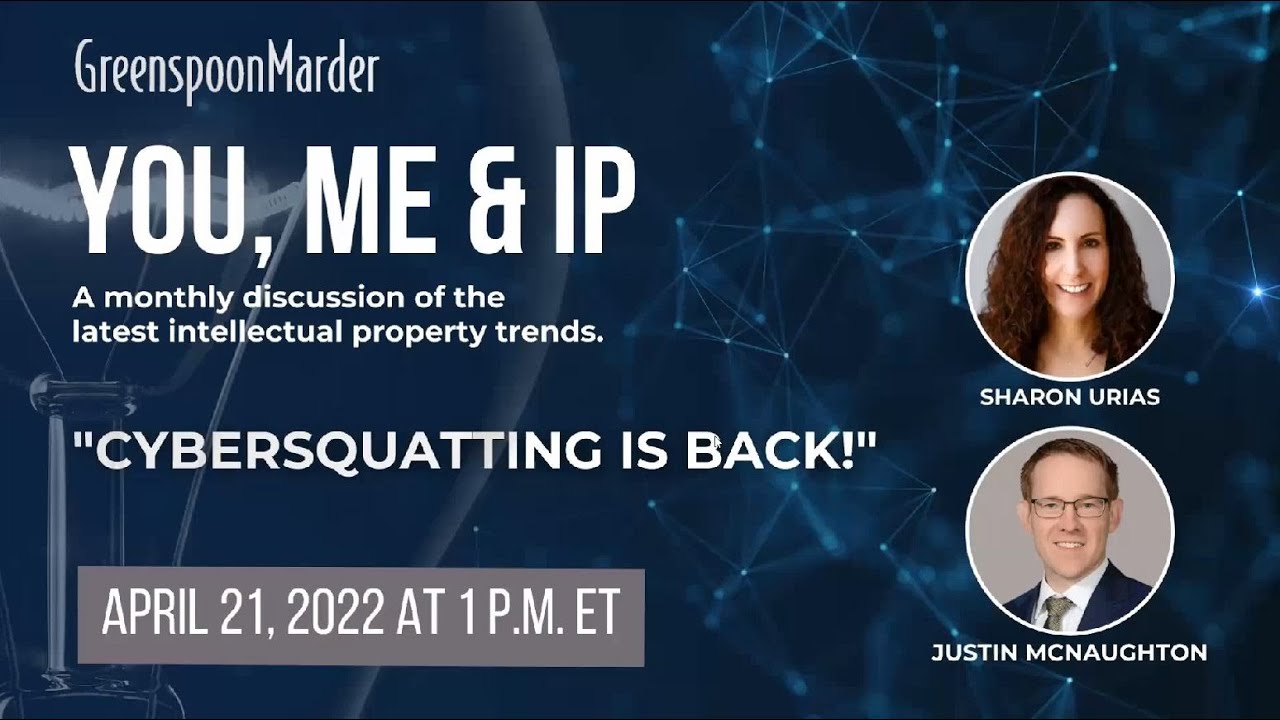 You, Me and IP Cybersquatting is Back!