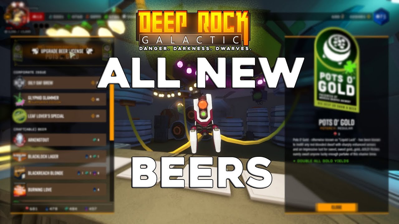 Deep Rock Galactic u26 [experimental] 🍺 ALL NEW GAG BEERS!! 🍺 Plus POTS