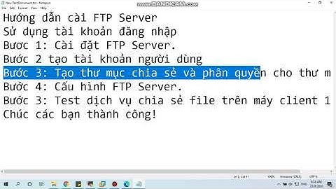 Hướng dẫn cài đặt dịch vụ FTP Server sử dụng tài khoản đăng nhập trên windows server 2012