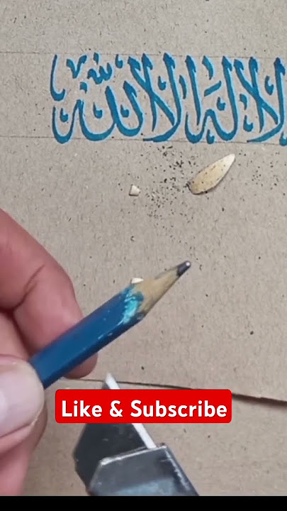 Pensil kaligrafi #tutorialkaligrafi #kaligrafipensil #pensilkhotkaligrafi #pensilkhususkaligrafi