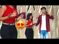 Touching strangers waist  prank on cute girls   shocking reactions   zain khan prank