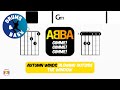 ABBA - Gimme! Gimme! Gimme! • Bass &amp; Drums | Scrolling Guitar Chords &amp; Lyrics