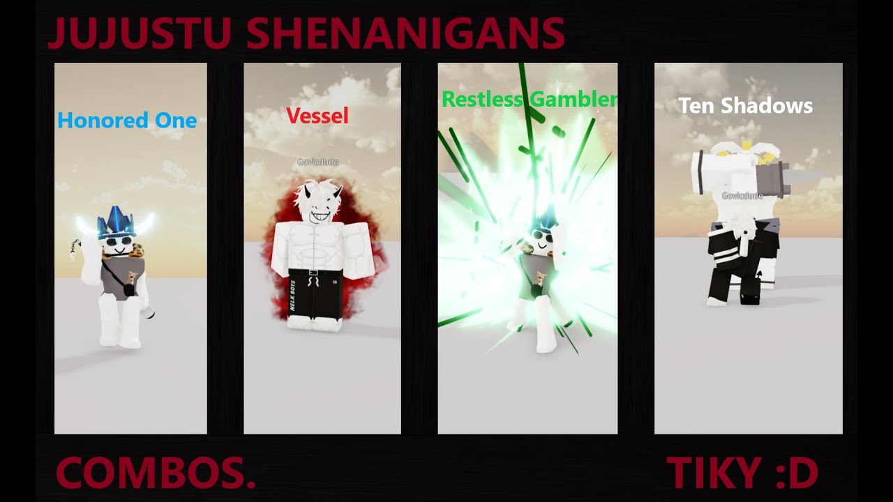 every combo of every ult character | jujustu shenanigans - YouTube