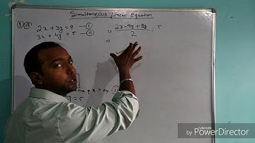 Simultaneous Linear Equation - ML Aggarwal Class IX - Exercise 5.1- 1(iii)