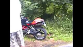 Tyler's and My Last Motorcycle Ride Together - Stopped at 6 Mile Creek in Ithaca