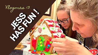 Vlogmas Day 13 - Our Gingerbread House Decorating Party!