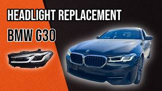 Bmw 5 Series Bumper & Headlight Replacement G30 2021-2023 530I 540I 550I