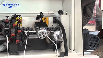 Working show of Schnell Automatic Edge Banding Machine FZ-40C