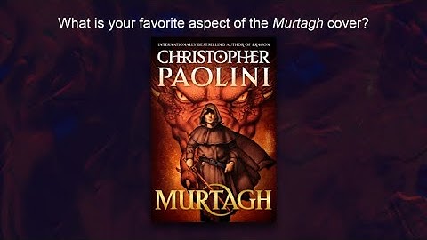 The Murtagh Cover - Christopher Paolini