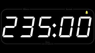 235 MINUTE  TIMER & ALARM  1080p  COUNTDOWN