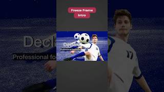 Cinematic freeze frame intro—perfect for player introductions ⚽🔥 #football #inshot #intro