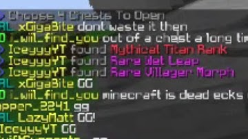 Winning Titan Rank On Mineplex In Mythical Crates!!!!!!
