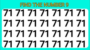 Find the odd number | spot the difference number | oddity spoting