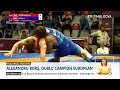 Luptătorul Alexandru Borş a câştigat, pentru a doua oară, medalia de aur la Campionatul European