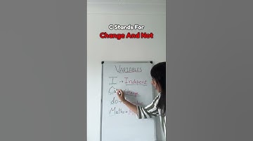 GCSE biology trick (independent variable & dependent variable