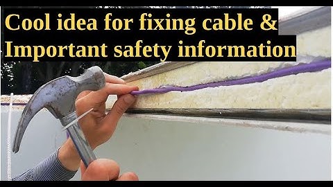 Wiring - SIP panel walls - cooler room panels