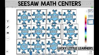 Seesaw Math Centers and Activities for 2nd Grade