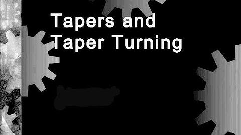 Taper Turning CNC  Program