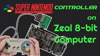 How Super Nintendo (SNES) controller interfaces with my 8-bit homebrew computer