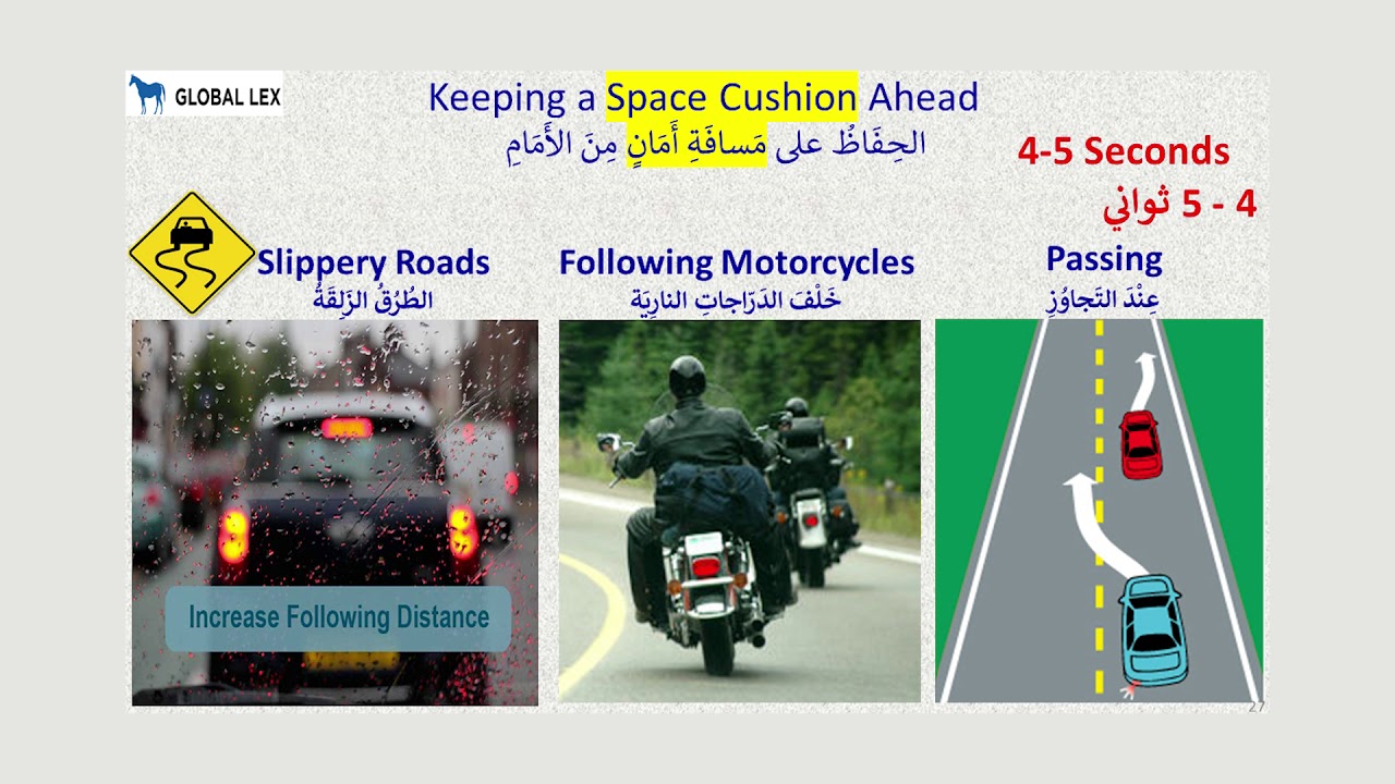 Drivers Education Arabic Lesson 4 YouTube