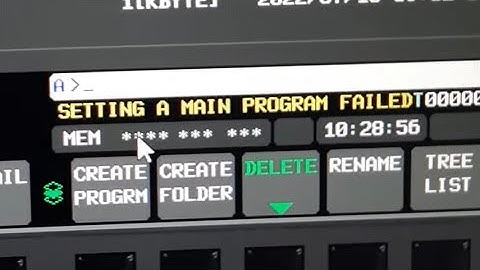 Setting A main programme Failled in fanuc Controller | Fanuc Controller How to set new programme
