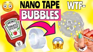 NANO TAPE BALLOON CRAFT IDEAS! 🫧 how to make nano tape ball fidget *diy nano tape bubble* 😱