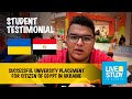 Testimonial: Student from Egypt in Ukraine / Successful Visa D and University Placement