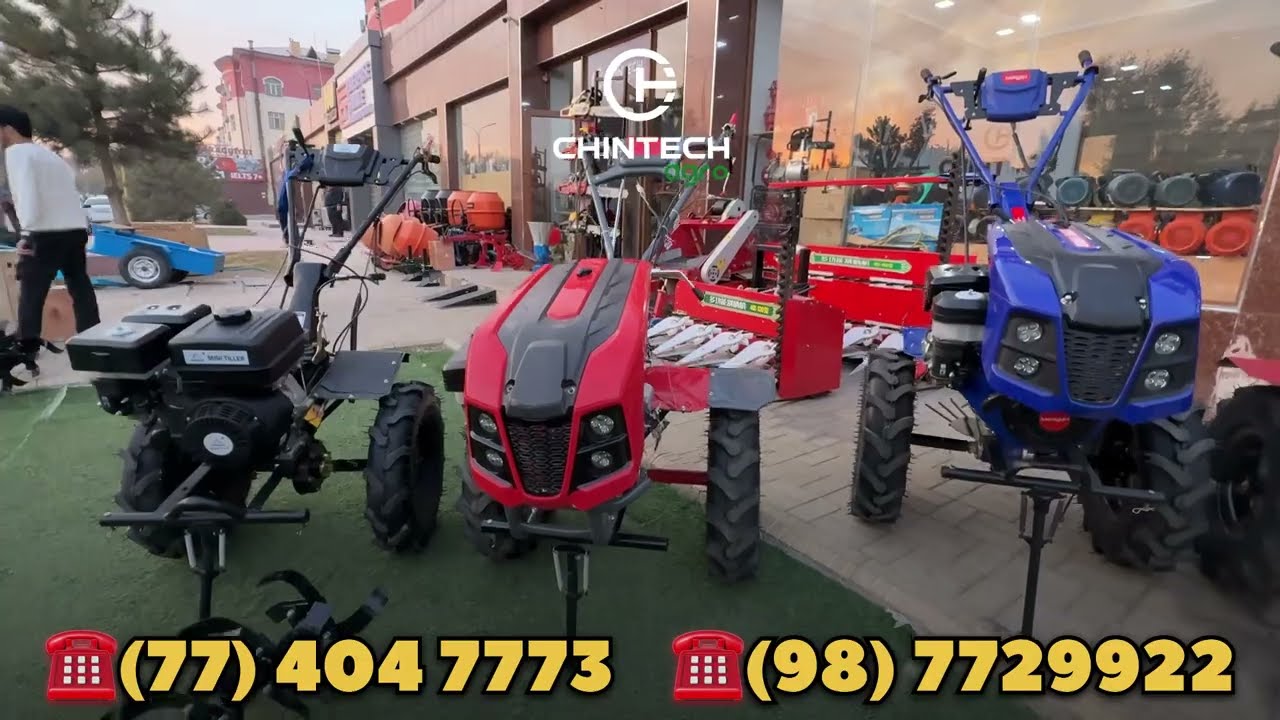 CHINTECH AGRODAGI BARCHA MOTOBLOKLARNI BIRMA BIR NARXLARI BILAN OLINGAN VIDEO OBZOR.