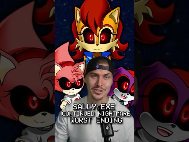WORST ENDING IN SALLY.EXE CONTINUED NIGHTMARE #shorts #sonic #exe #sonicexe #sally #sallyexe #ending class=