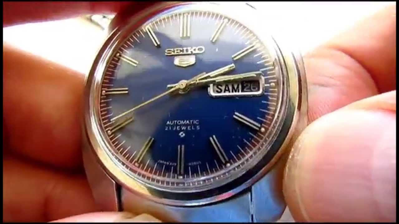 Seiko 5 Movement 6119 vintage wristwatch - YouTube