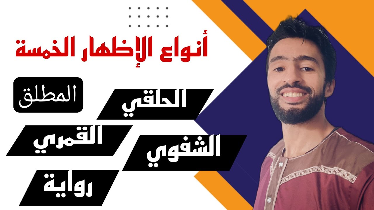 أنواع الإظهار الخمسة في  أحكام التجويد ــ زكرياء أبو يحيى