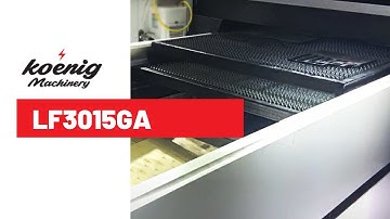 LF3015GA Dual Table Fiber Laser Cutter | Watch Tables Exchange | Koenig Machinery