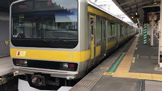 【6ドア車と少し前の千駄ヶ谷駅】E231系0番台 B36編成