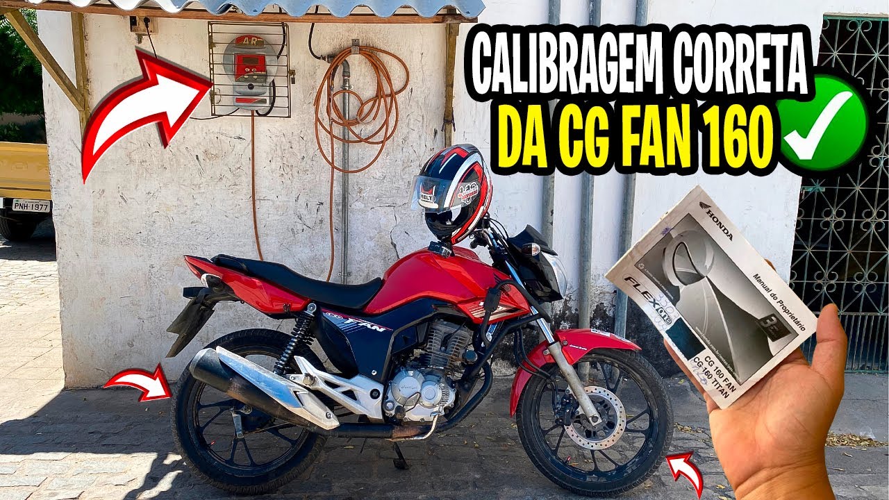 QUAL A CALIBRAGEM CORRETA PARA A FAN 160 - DICA DE MOTO - YouTube