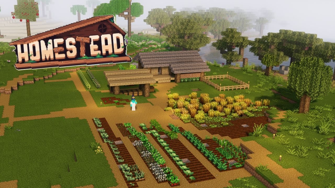 BUILDING A FARM! | Minecraft: Homestead (5) - YouTube