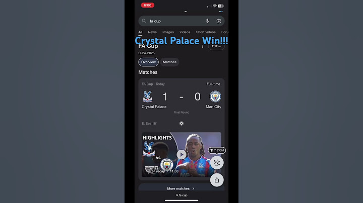 Crystal Palace  shock Man City!!🤯✅ #facup