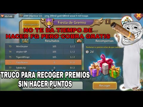 Truco Para Cobrar Fiesta De GREMIO Sin Hacer Puntos - CONSEJOS Y MAS - LORDS MOBILE fernando daniel