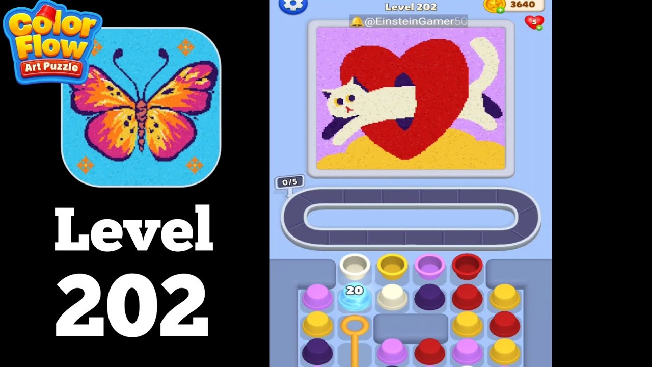COLOUR ME BLIND! ドイツ サブカル 現代絵画 アート ゲーム Color Jam Art Puzzle Level 202 Walkthrough Solution - YouTube