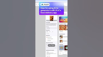 🎥 AI-Powered UI Design: Creating a Food Delivery App from Scratch#ui #ux #uiux #uiuxdesign #aitools