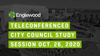 Teleconferenced City Council Special Study Session - 26 Oct 2020