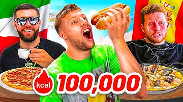 SIDEMEN EUROPE 100,000 CALORIE CHALLENGE