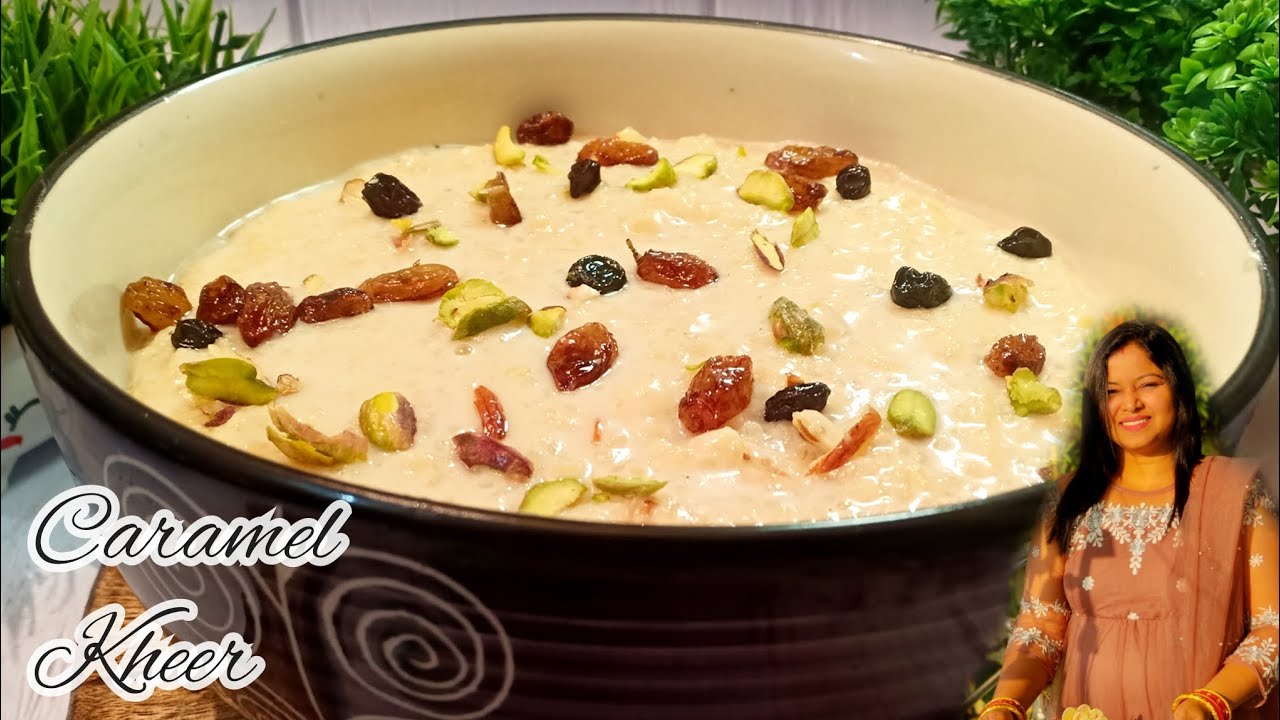 CARAMEL KHEER RICE PAYASAM CARAMELISED CHAWL KHEER DIWALI