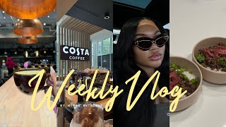 WEEKLY VLOG! IM OVER IT + GETTING BACK INTO A ROUTINE + HIGH PROTEIN MEALS + CLEANING + COFFEE SHOPS