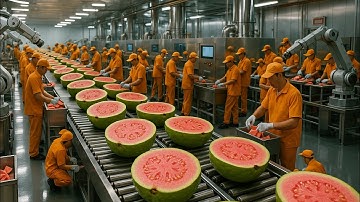 Inside a Modern Guava Juice Factory: How Guava Juice Are Made (Full Process)🥂🥂