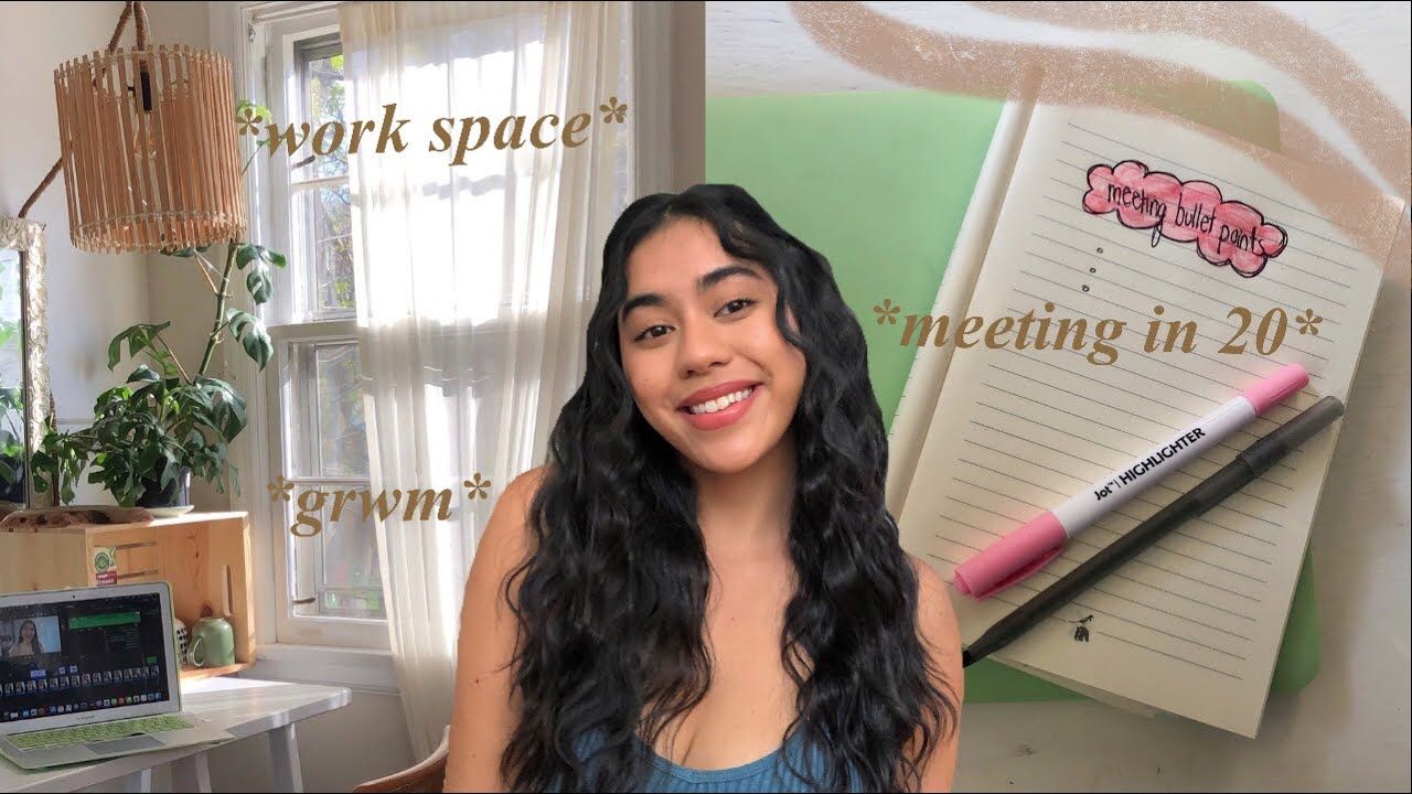 GRWM for a zoom meeting 🎥 | everyday makeup, meditating, answering emails