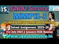 IGNOU MMPH-3 Solved Assignment 2025-26 For July 2025 and January 2026 Session