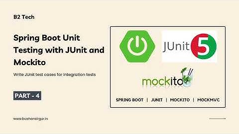 Spring Boot Unit Testing with JUnit, Mockito and MockMvc - Part 4