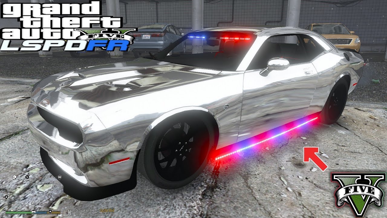 Gta 5 Dodge Challenger Police GTA 5 Live PD - Chrome Unmarked Dodge Challenger Hellcat - Bad Cop (LSPDFR) - YouTube